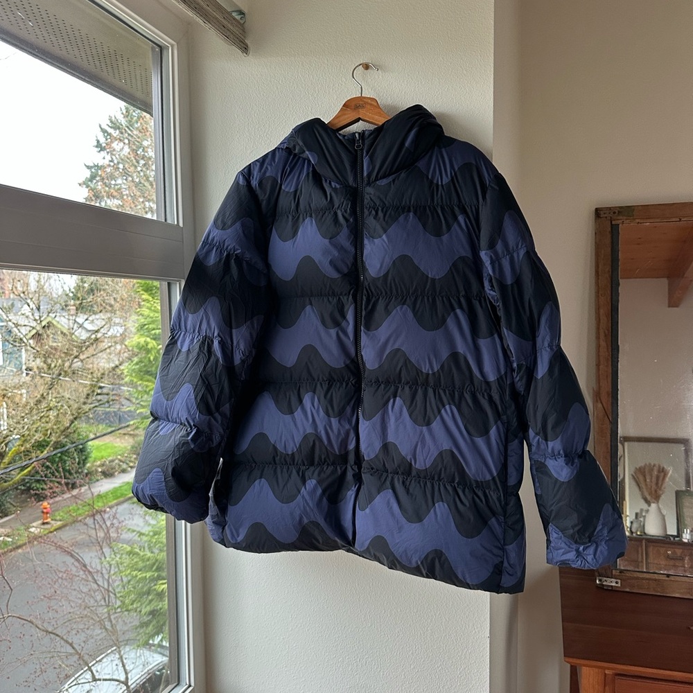 Uniqlo x Marimekko Ultralight Down Cocoon Parka NWOT - Picture 2 of 12